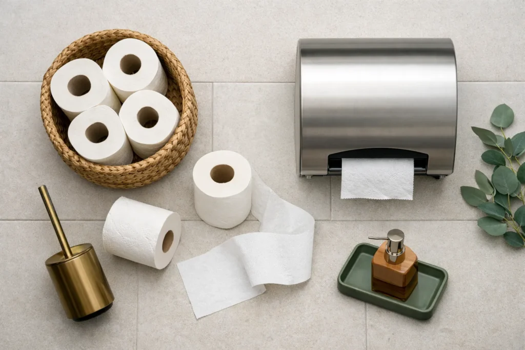 Papiers toilettes et distributeurs : l’équation gagnante pour une hygiène des sanitaires optimale