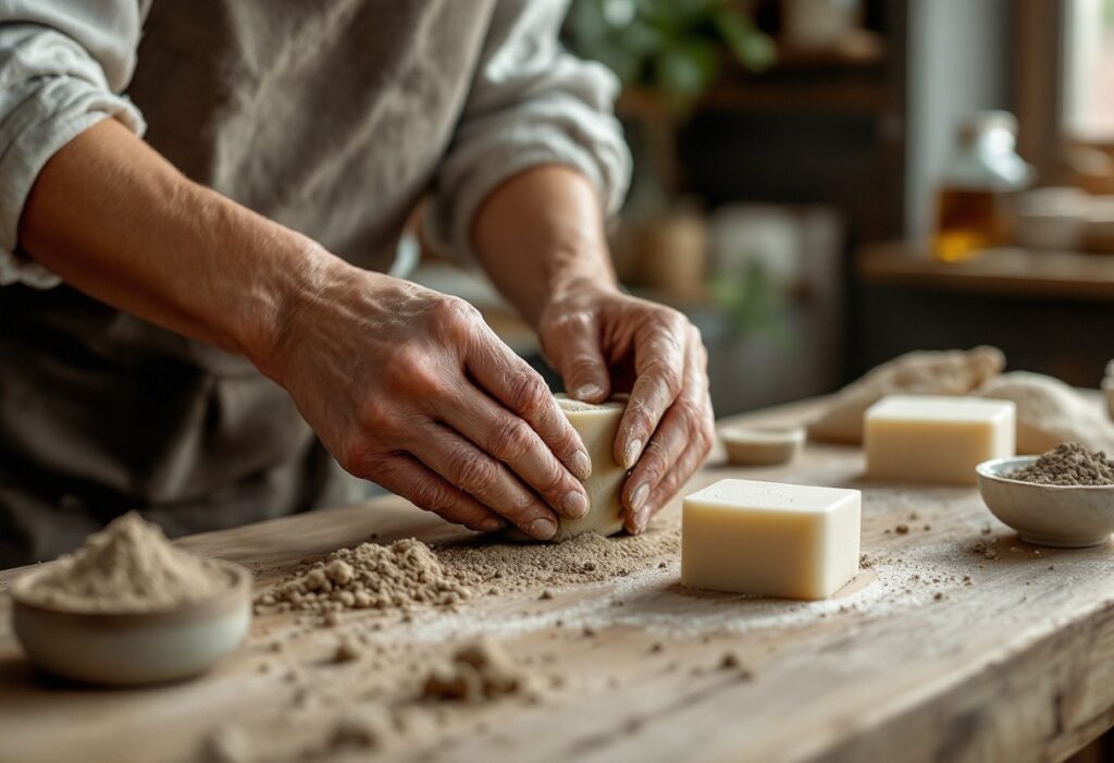 Comment est fabriqué un savon à l’argile ?