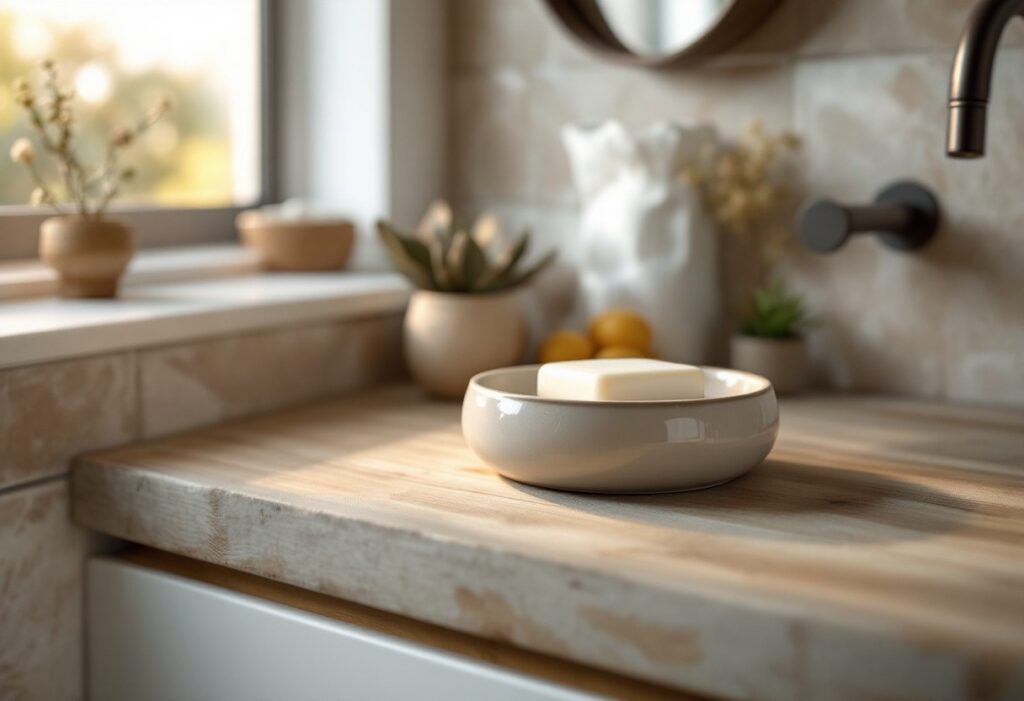 Comment intégrer un porte-savon dans une petite salle de bain