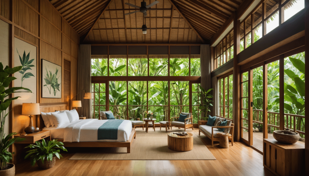 Hôtels design à Chonburi avec matériaux naturels et ambiance zen