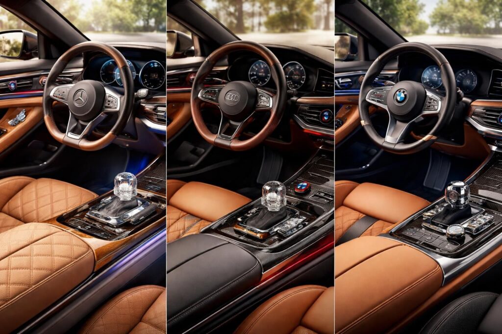 Décoration intérieur voiture avec accessoires personnalisés pour Mercedes, Audi et BMW luxe