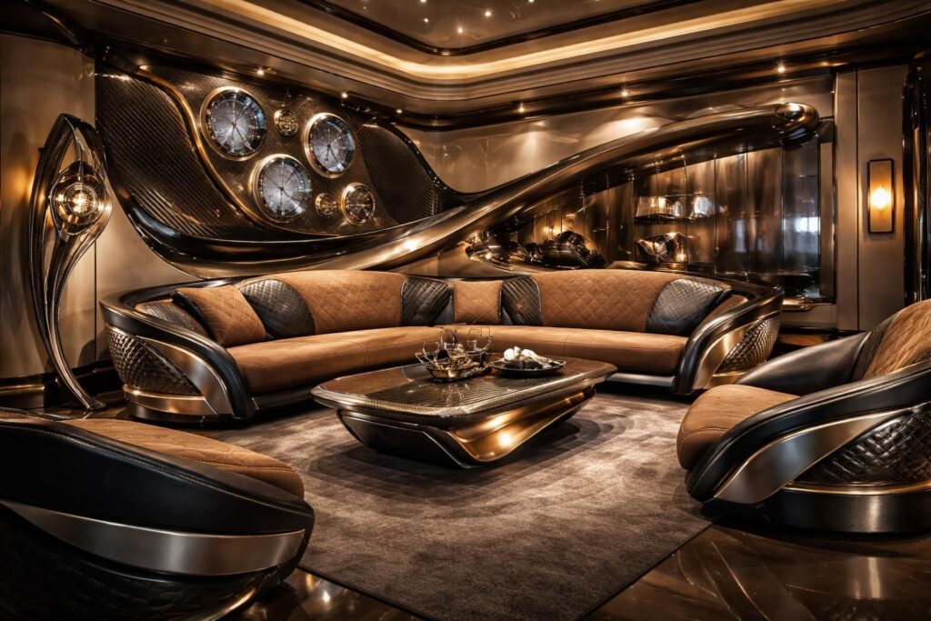 La décoration intérieure inspirée des tableaux de bord Bugatti et Pagani Huayra