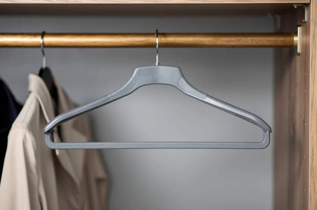 Cintre pantalon anti glisse : l’astuce pour un rangement impeccable